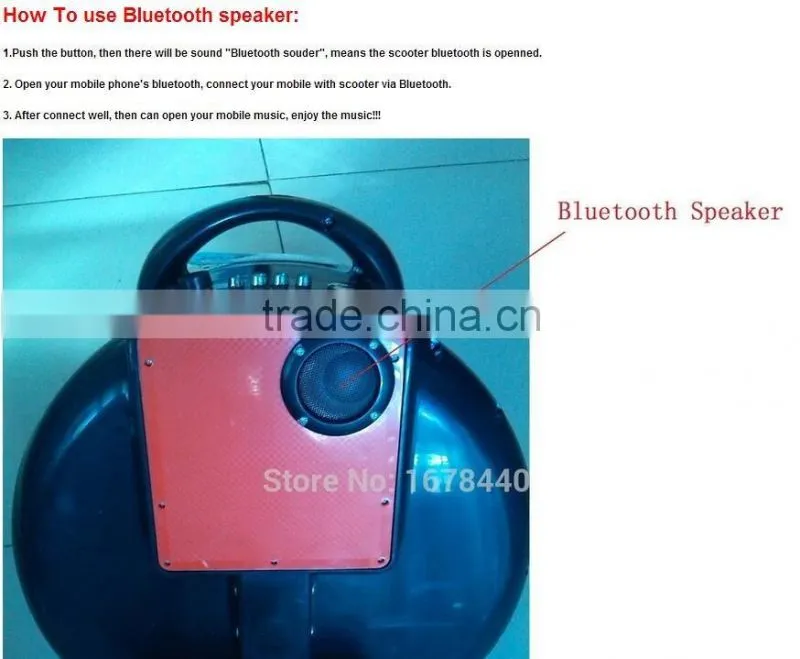 14 inch hoverboards bluetooth trolley handle Self balance electric unicycle scooters one/Singal wheel scooter