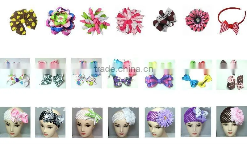 Khaki And Pink Hair Clip MY3-2