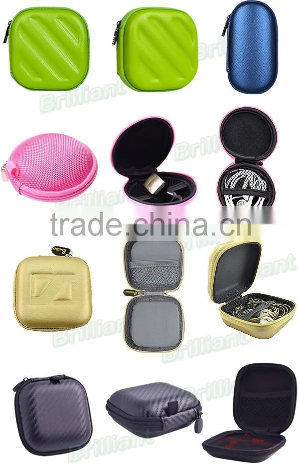 Custom earphone pouch bag case with differemt colour