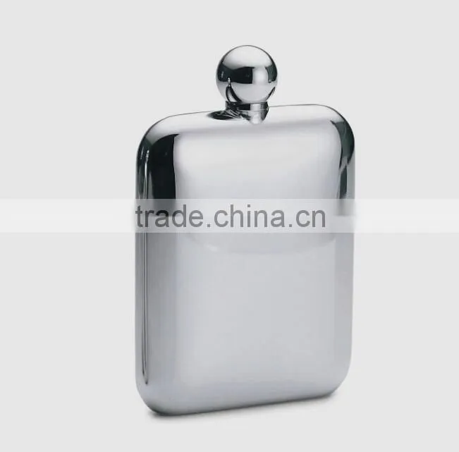 MINI 3d Customized empty stainless steel flagon/6oz cheap whole sale flagon /wine bottle for sales