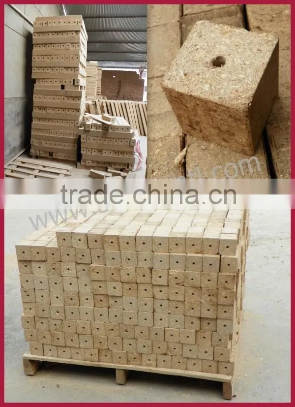 Compact structure wood sawdust block extruding machine