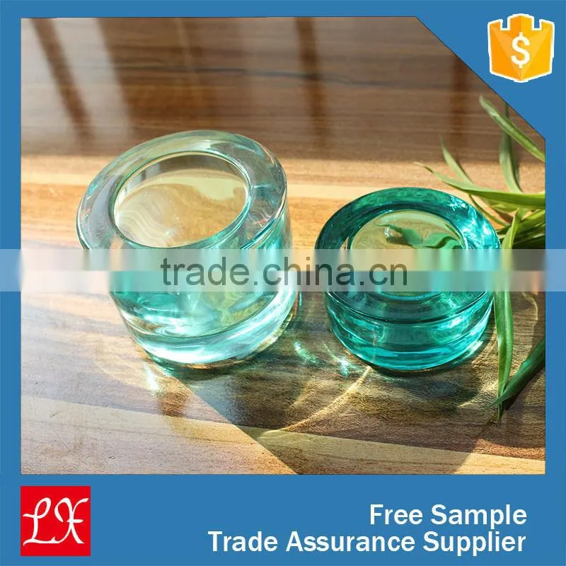 Sprayed Coloured candle container with lid