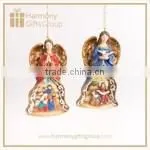 Gold Three Kings Holding Treasure on Camel Resin Figure Home Decoration