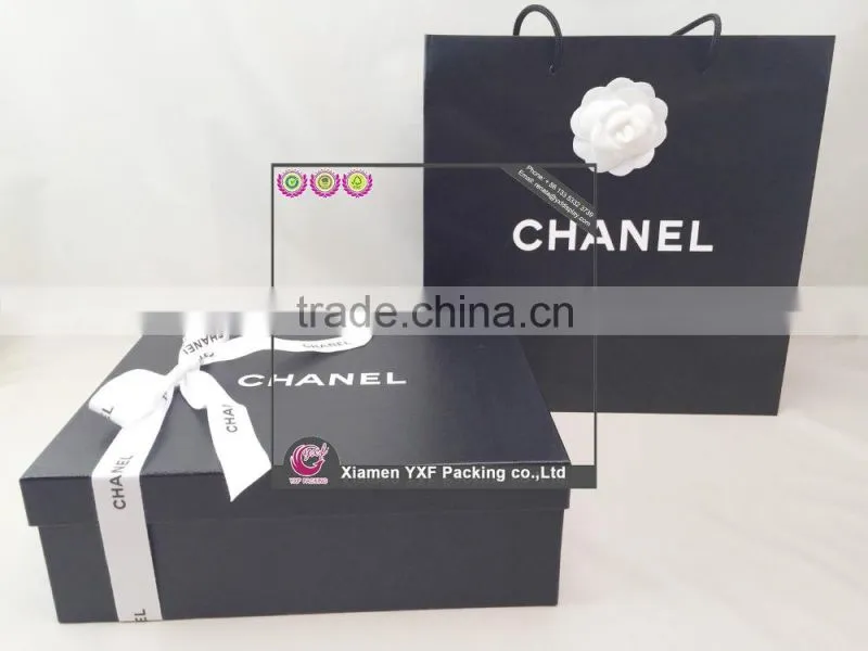 New custom custom printed shoe gift boxes/black cardboard shoe packaging/ wholesale shoe boxes