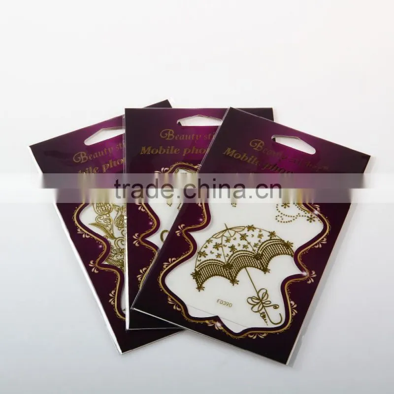 long last metallic tattoo sticker phone sticker for mobile