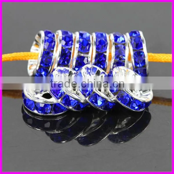 KJL-BD5171 Wholesale Crystal AB rhinestone Wave White-K Spacer Beads Jewelry Accessories