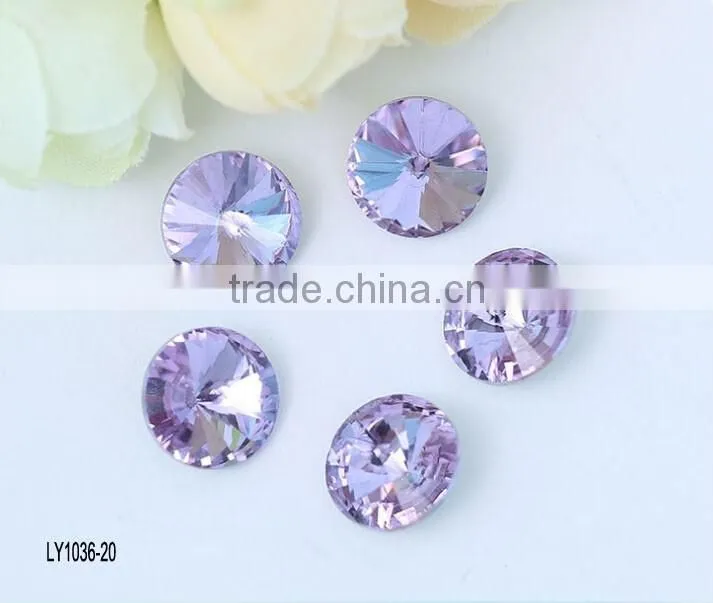 wholesale DIY pointed 6-30mm colorful crystal beads