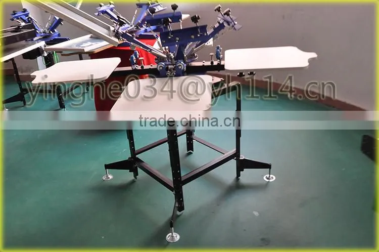 Stable quality Manual Screen Printing Machine 4 Color / 4 stations