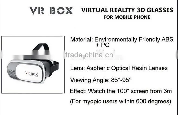 2016 Google cardboard VR BOX 2.0 Version 2 VR Virtual Reality Glasses Smart Bluetooth Wireless Mouse Remote Control Gamepad VR