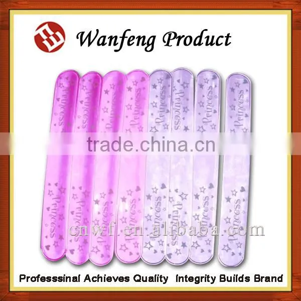 2015 newest Printed Color Silicone Slap band