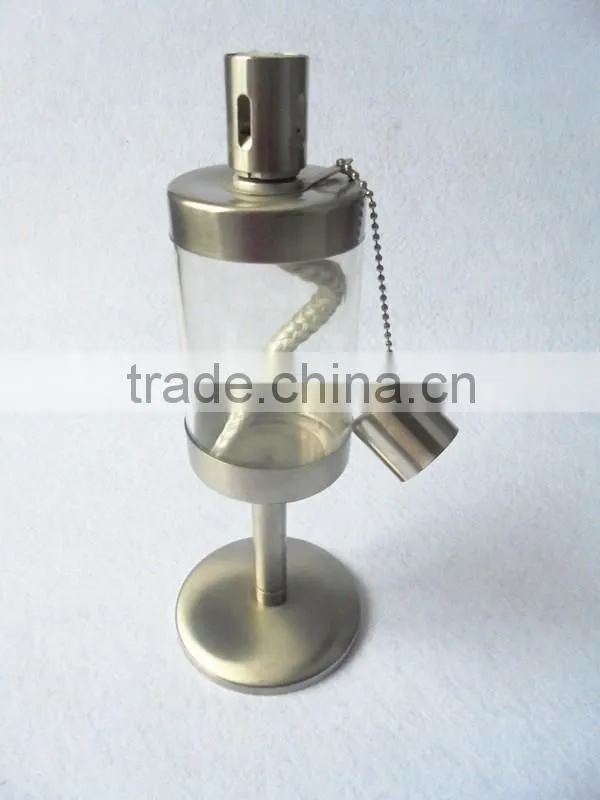 Superior stainless steel garden torch oil lamp