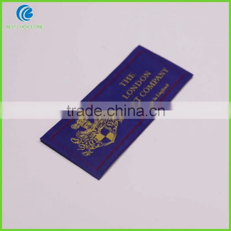 Custom High Density Labels Sewed In Cheap Woven Labels For Garment Handbags
