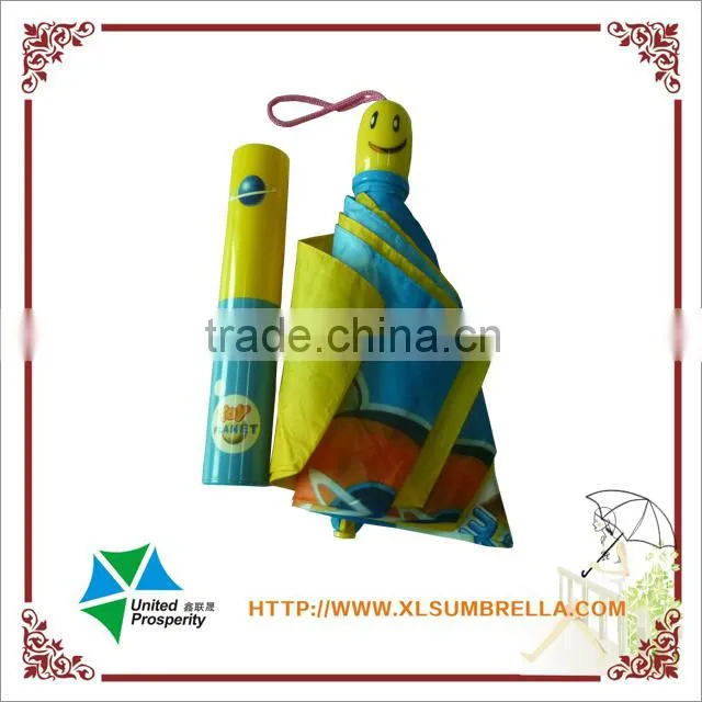 happy smile face bottle gift kids umbrella