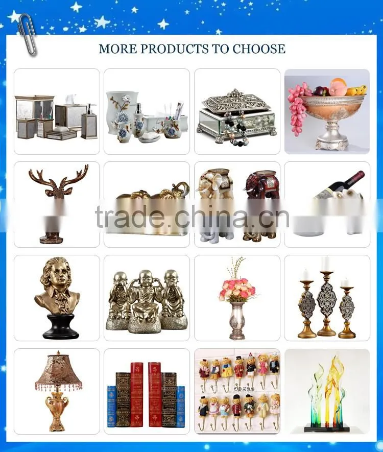 manufacturer factory price polyresin decorative wine bottle holder