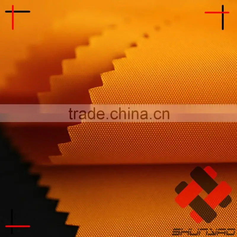 high quality 210D waterproof nylon oxford fabric pu coated