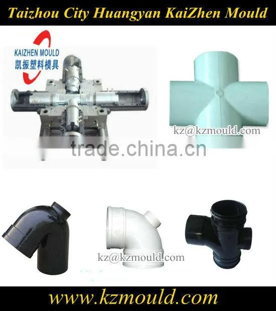 Plastic injection pipe fitting mold