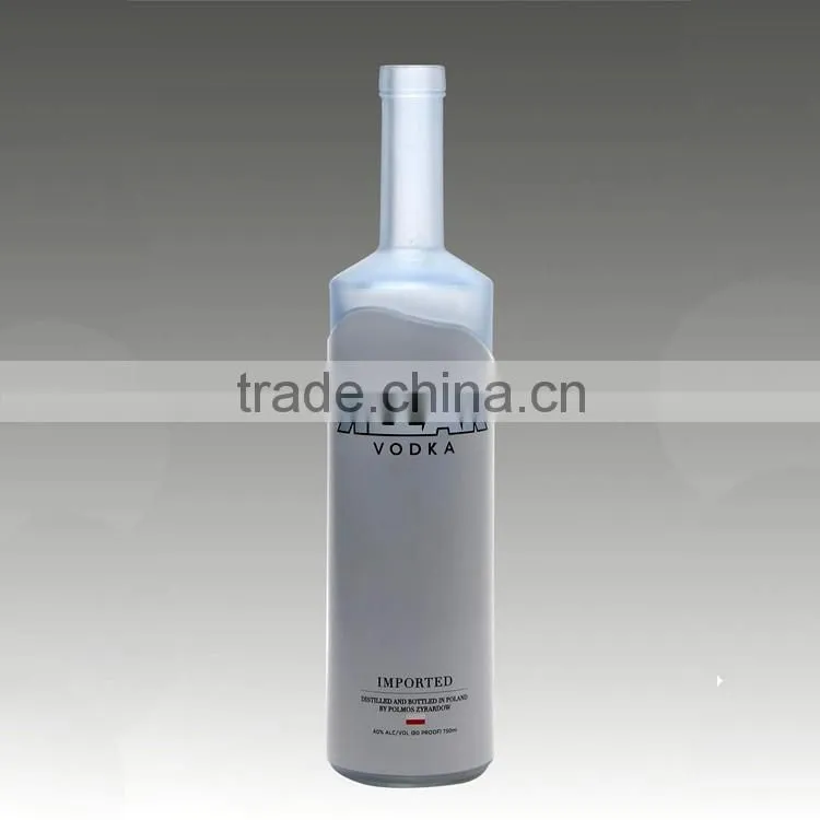 Promotional low price frosted juice bottles botellas de vidrio cocktail bottles 500ml