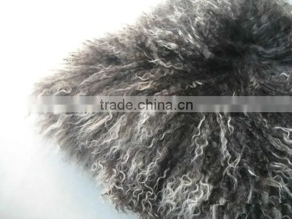 Hot Sell 45*45cm Mongolian Sheep Fur Pillow