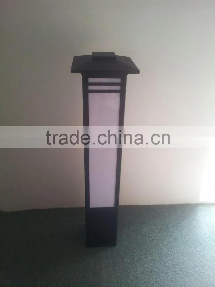Q17-80202 outdoor aluminum lawn light acrylic diffuser garden bollard light