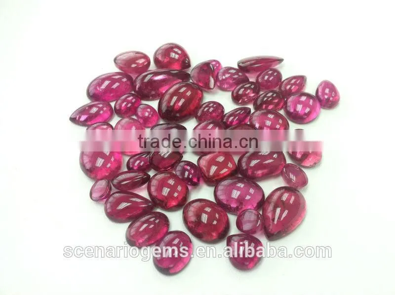 #AMZZ Natural Multi-Shape Free sizes Cabs Loose Gemstone Rubellite Cabochon