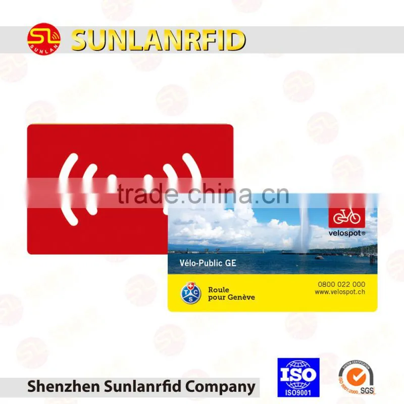 TK4100 chip and plastic hotel magnetic key card for access control