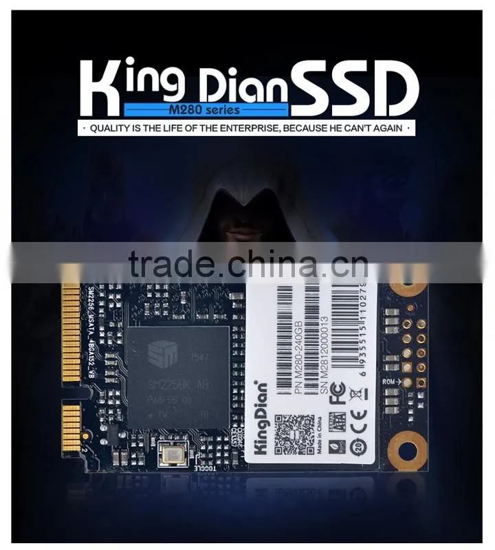 High IOPS speed Kingdian Mini pcie half size MSATA SSD 240GB 256GB for tablet PC