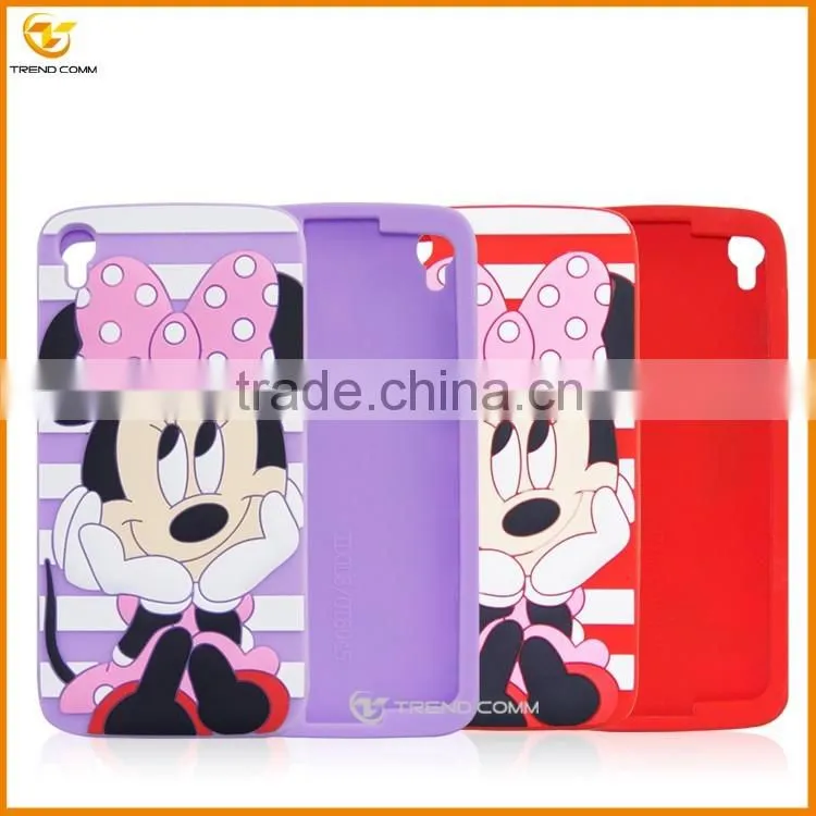 Cute silicon case for Alcatel OT6015
