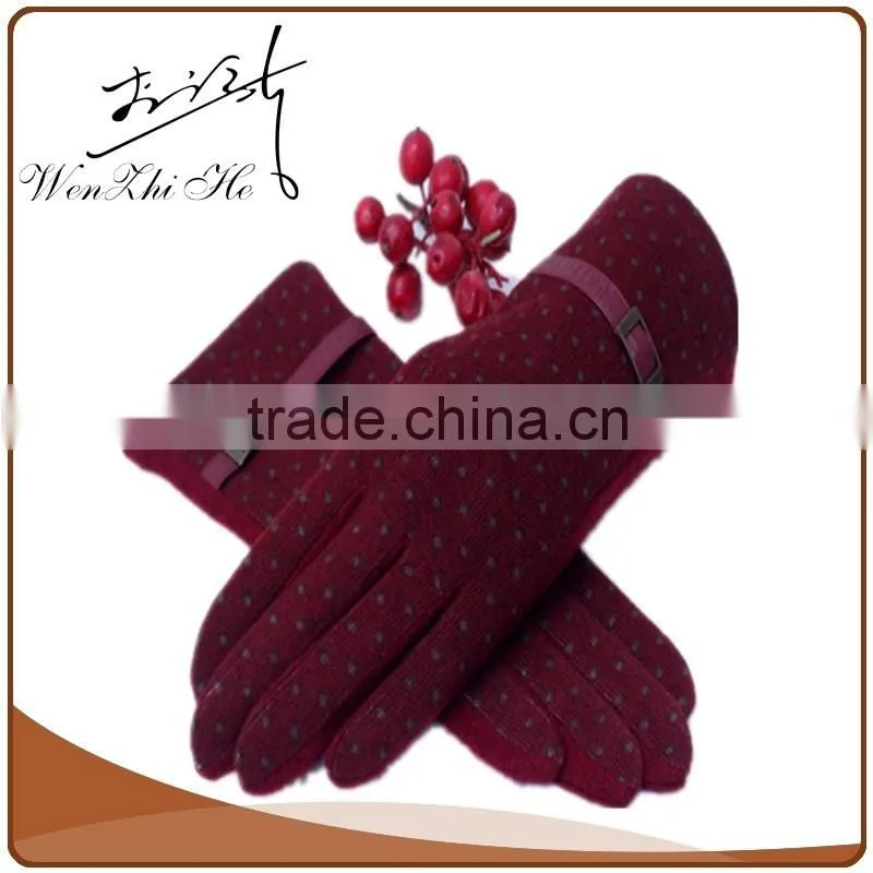 Girl's Winter Cute Butterfly Decorated Pink Gloves