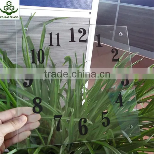 3mm,4mm,5mm,6mm,8mm patterned clear float glass,frosted glass,round-shape decorate wall clock glass