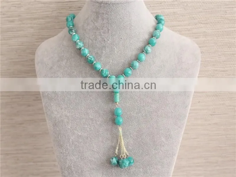 Stock Wholesale Arylic Resin Beads Statement Necklace