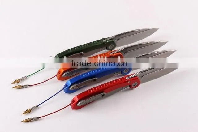 OEM folding knife with D2 blade and Titanium alloy handle