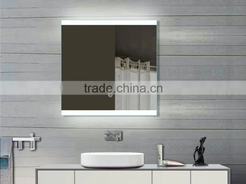 IP44 rated bathroom shaving mirror ,backlit mirror for bathroo with led lights
