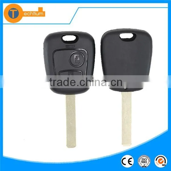 2 Button remote key shell cover blank without logo with 407 HU83 blade for c5 c3 xsara for citroen