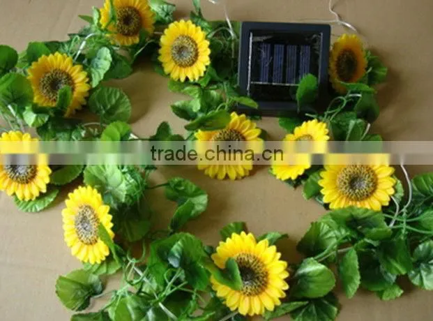 solar flower led light string