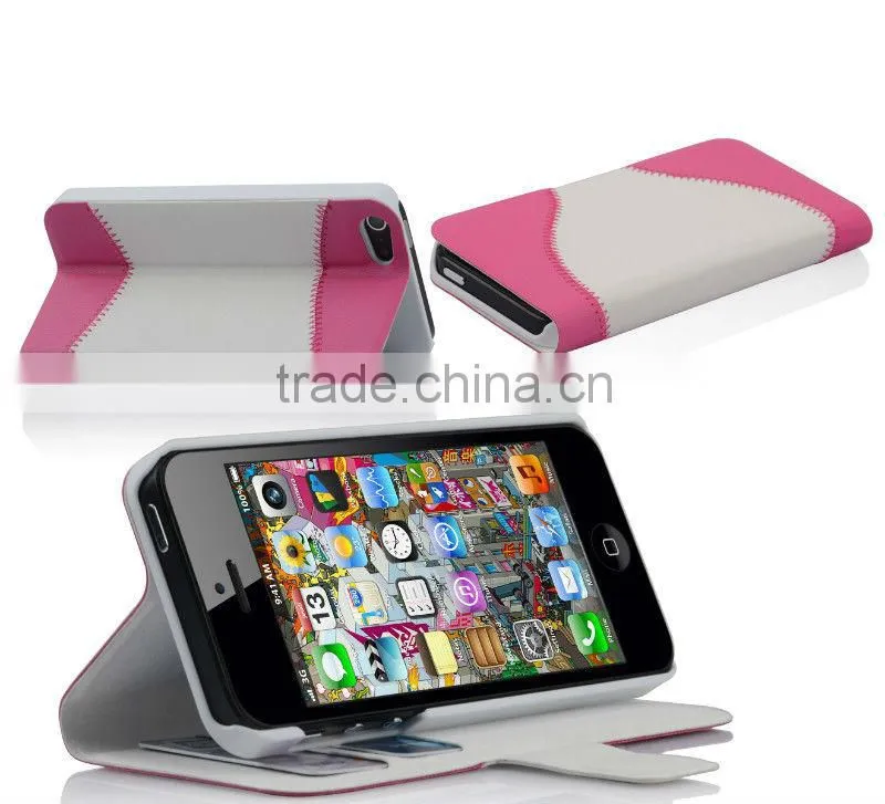 For i phone 5 case , Wallet leather case for iphone 5"