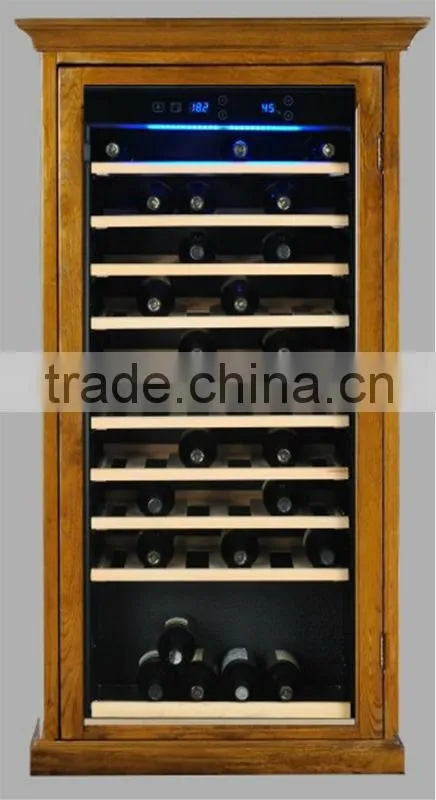 upright compressor storage display refrigerator wine cooler