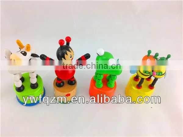 custom how selling wooden animal mini push toy