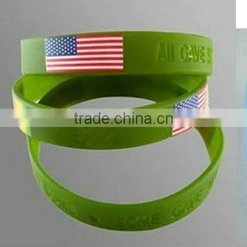 ColorSpray Silicone Wristbands bracelet with customized logo