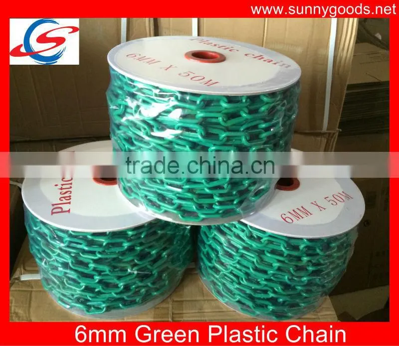 high quality 6mm yellow plastic roller chain
