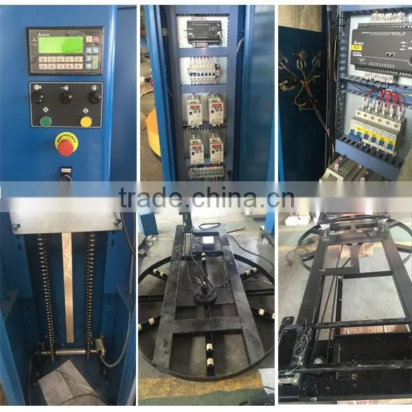 None woven roll fabric roll wrapping machine for paper mill roll