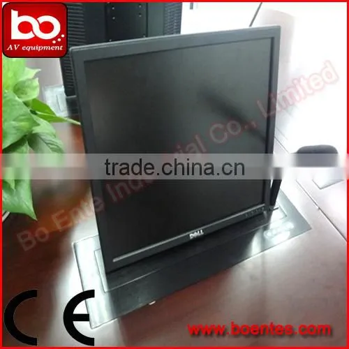 SASO Approved Motorized Monitor Lift with Microphone for Conference Table