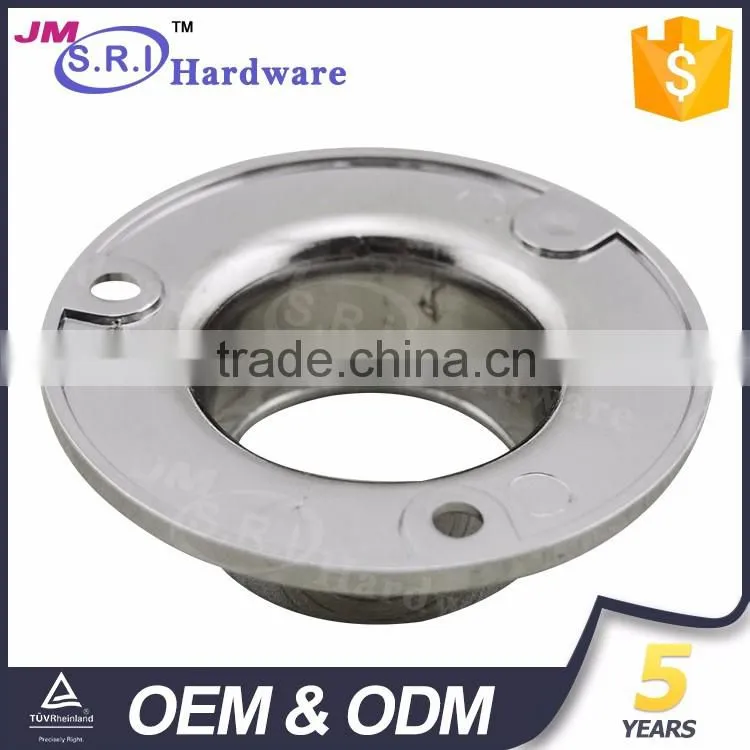 Round shape zinc alloy wardrobe hanging rail bracket