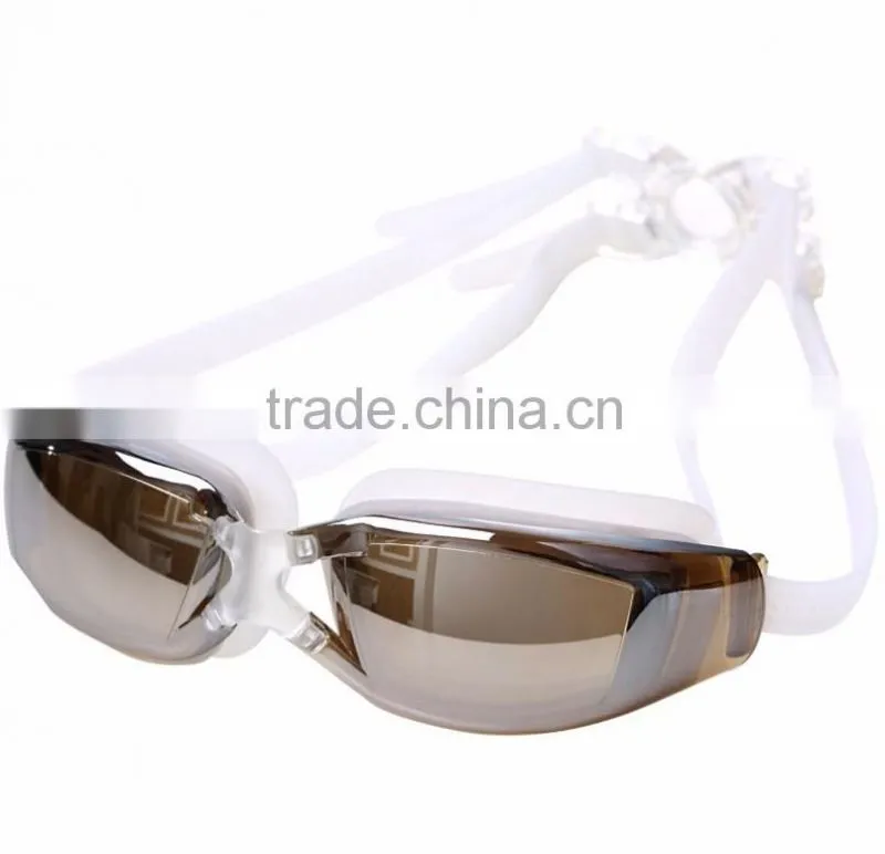 Coool design electroplated waterproof swimming goggles anti fog swimming glasses for adults