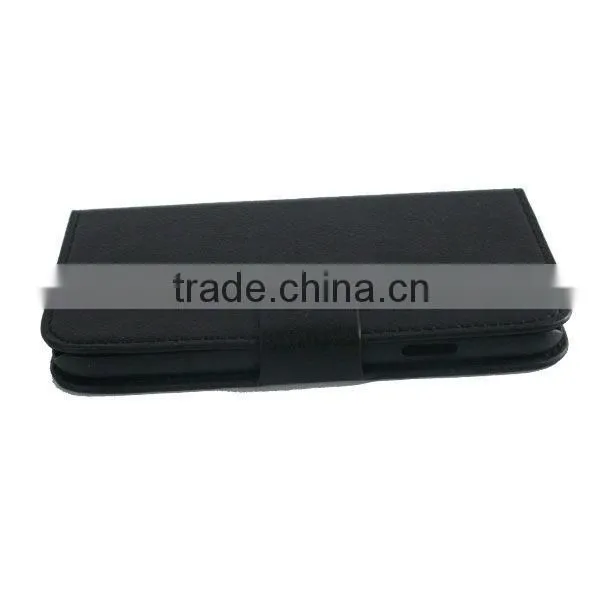 leather case for Pantech SKY Vega No.5 T100K with card slot and magnetic closure
