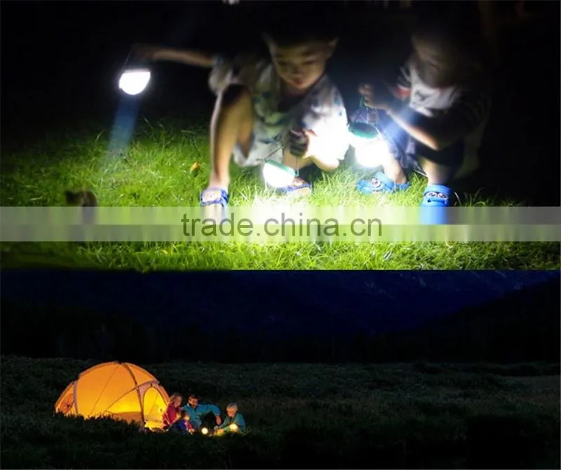 2016 hot sale Waterproof LED Solar 7 Led Bulds 3W 2V/100mA Portable Solar Powered Camping Lantern Lamp outdoor new arrive