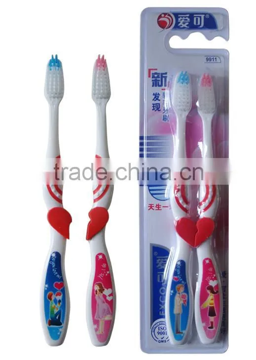 Lovely 2 pack toothbrush with cartoon printing