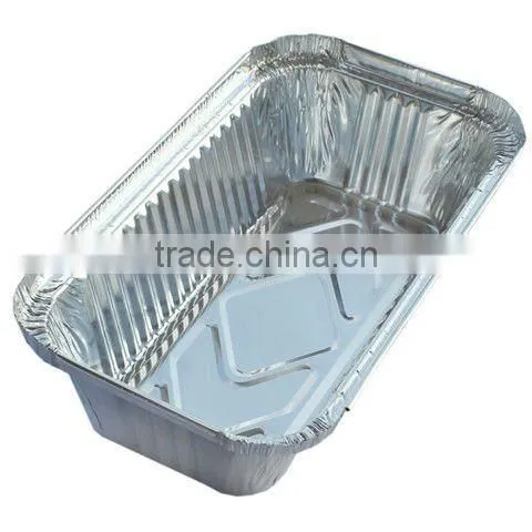 Divided disposable and convenient aluminum foil cake container