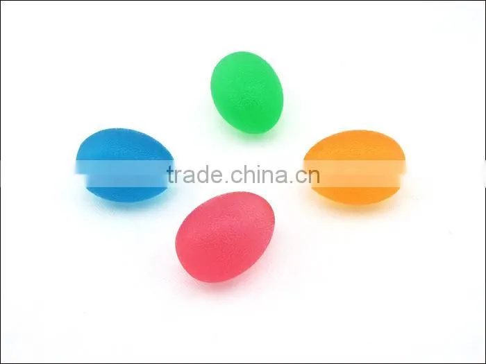 Silicone Grip Hand Finger Massage Decompression Ball Transparent Egg-shaped Vent Ball