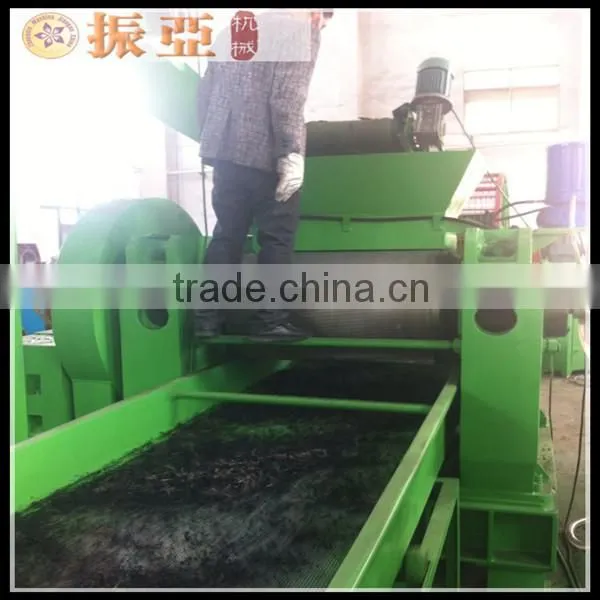 Double shaft tire shredder machine