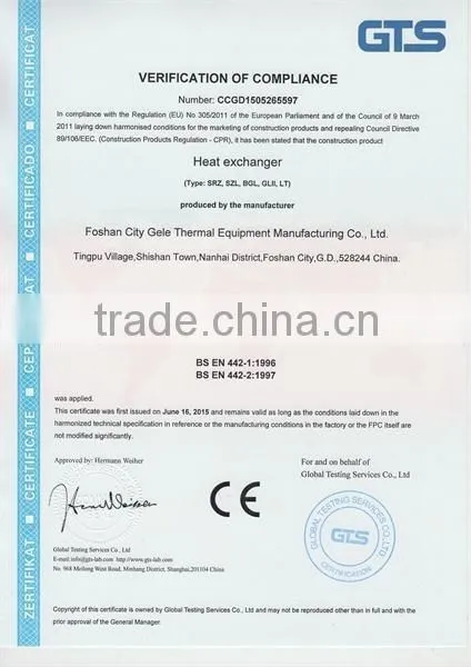 China Manufacturer High Frequency Welding Finned Tube Heat Exchanger Air Heat Exchanger Aluminum Fin Heat Exchanger
